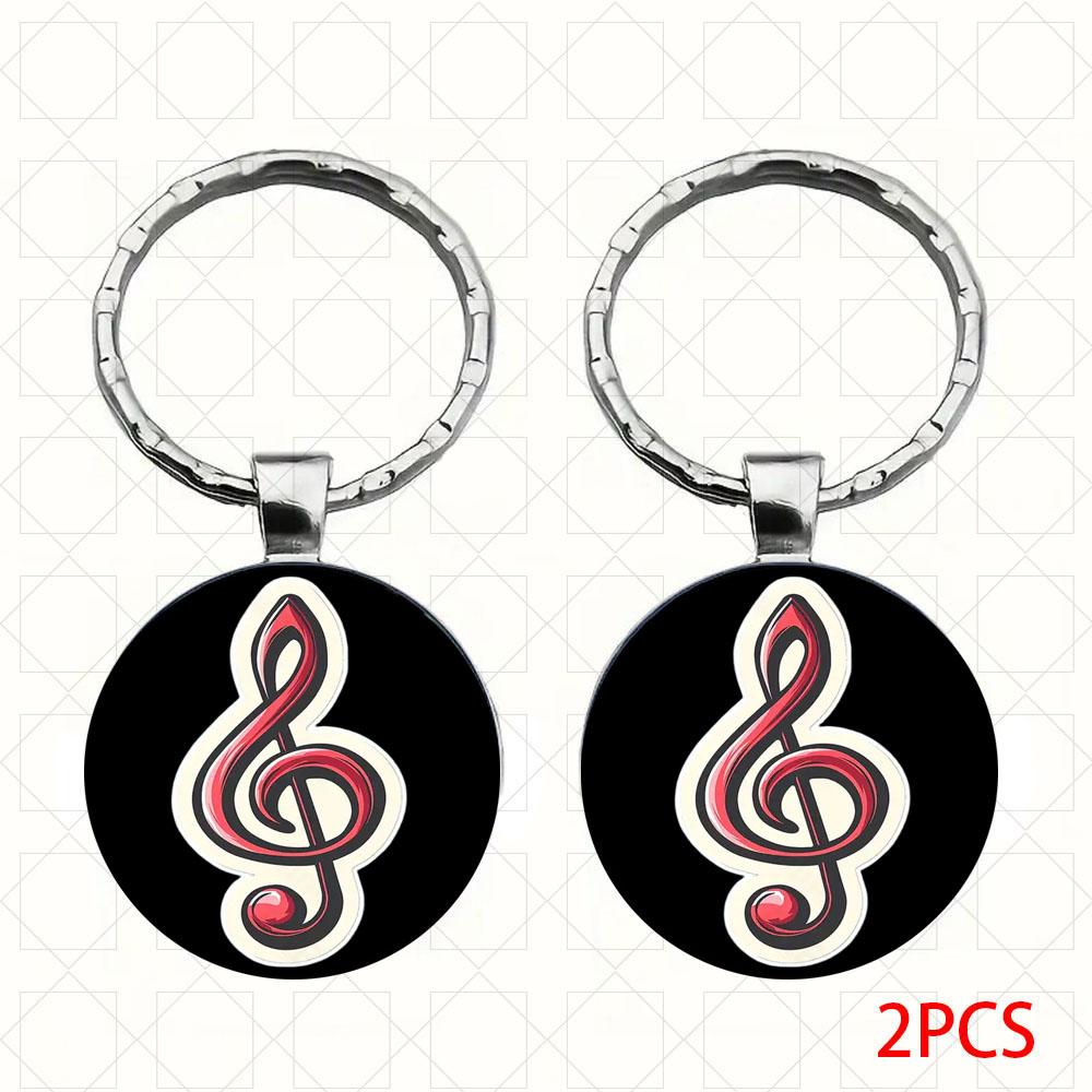 1/2 STÜCK Musikalischer Schlüsselanhänger Langlebige DIY Auto-Schlüsselanhänger-Accessoires, Kreativer Anhänger für Männer & Frauen, Reisende, Souvenir für Liebhaber, Geschenke
