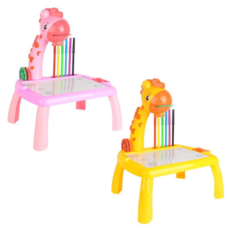 Deer-Shaped Multifunctional Projection Drawing and Writing Table for Kids