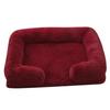 Plush Round Pet Bed for Dogs & Cats - Winter Dog Mat