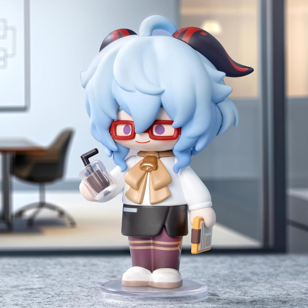 POP MART Genshin Impact Dress-Up Dreams Themed Chibi Series Figures, Genshin Impact Blind Box Figures, Birthday Gifts, Single Box