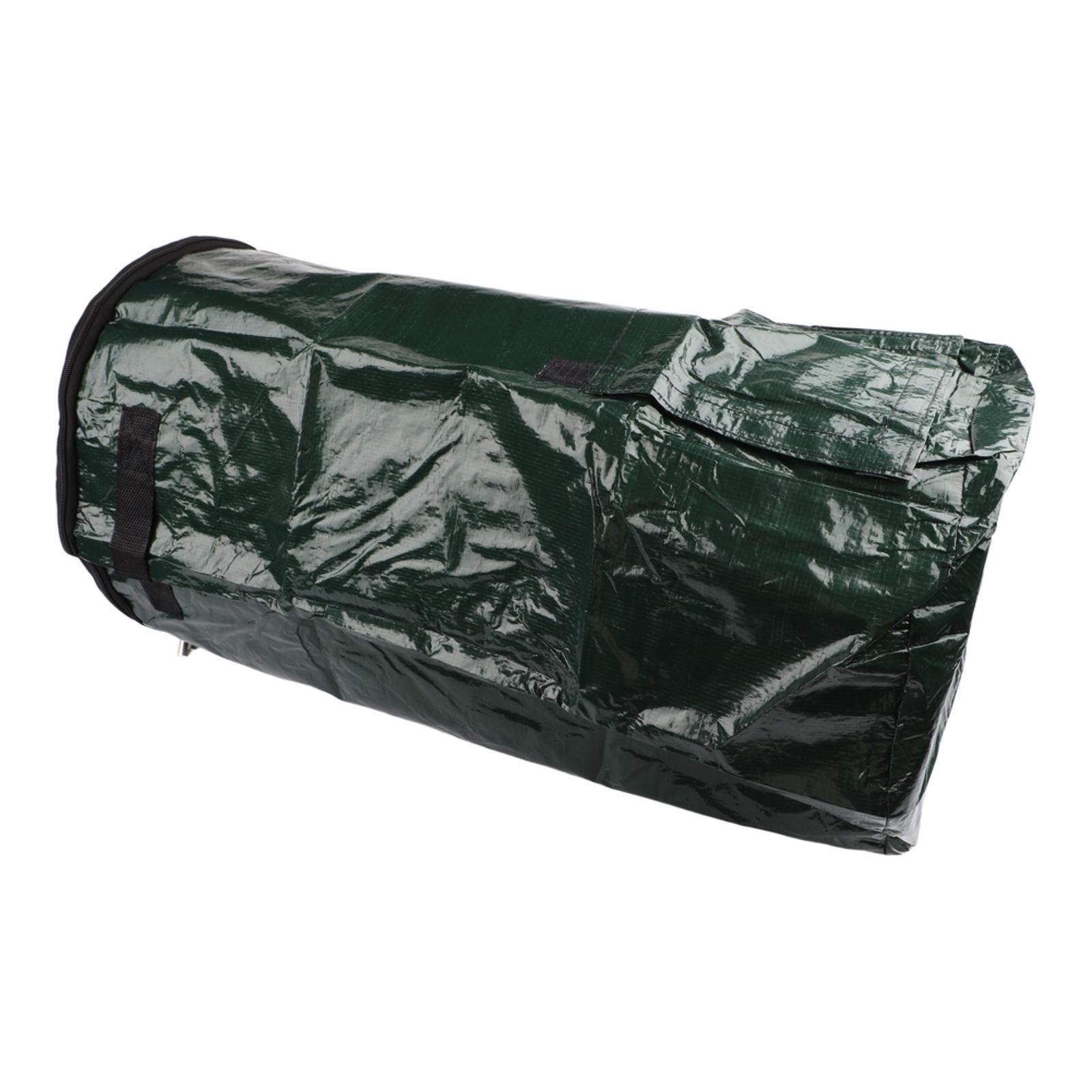 Composting Bin With Lid Reusable Compost Bag Lightweight Compost Bin 35*60CM Home Composting Organic Waste Management Black 35x60CM
