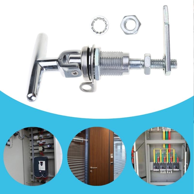 Secure Foldable T Handle Latchs Trailer Toolbox Drawer Cabinet Door Lock Accessories for Indoor Shop Office Door Locking