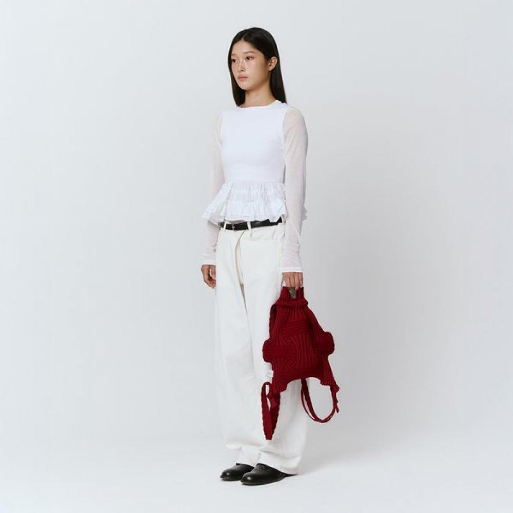 Pleatsmama Backpack Burgundy Newbow