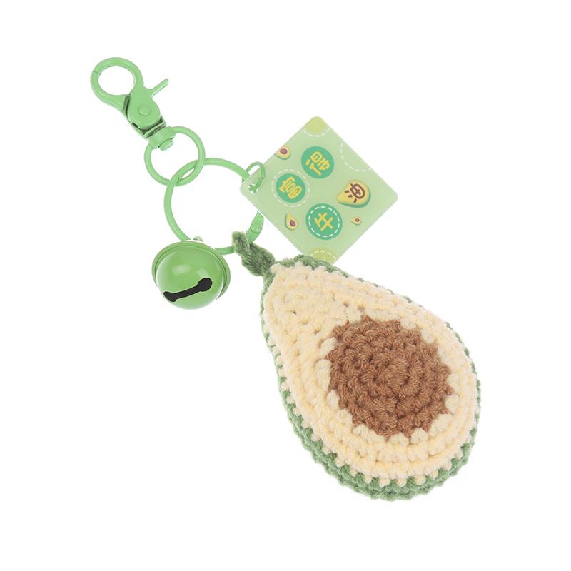 Avocado Lavorazione a Uncinetto di Lana Frutta Ciondolo Portachiavi Per Insegnante Regalo Simbolico Compagno Regalo a Mano Accessori Regalo Ingrosso
