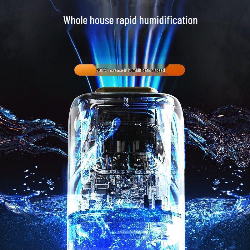 Silent Floor-Standing Home Air Humidifier with Large Mist, Sterilization, and Easy Water Refill for Bedrooms and Nurseries