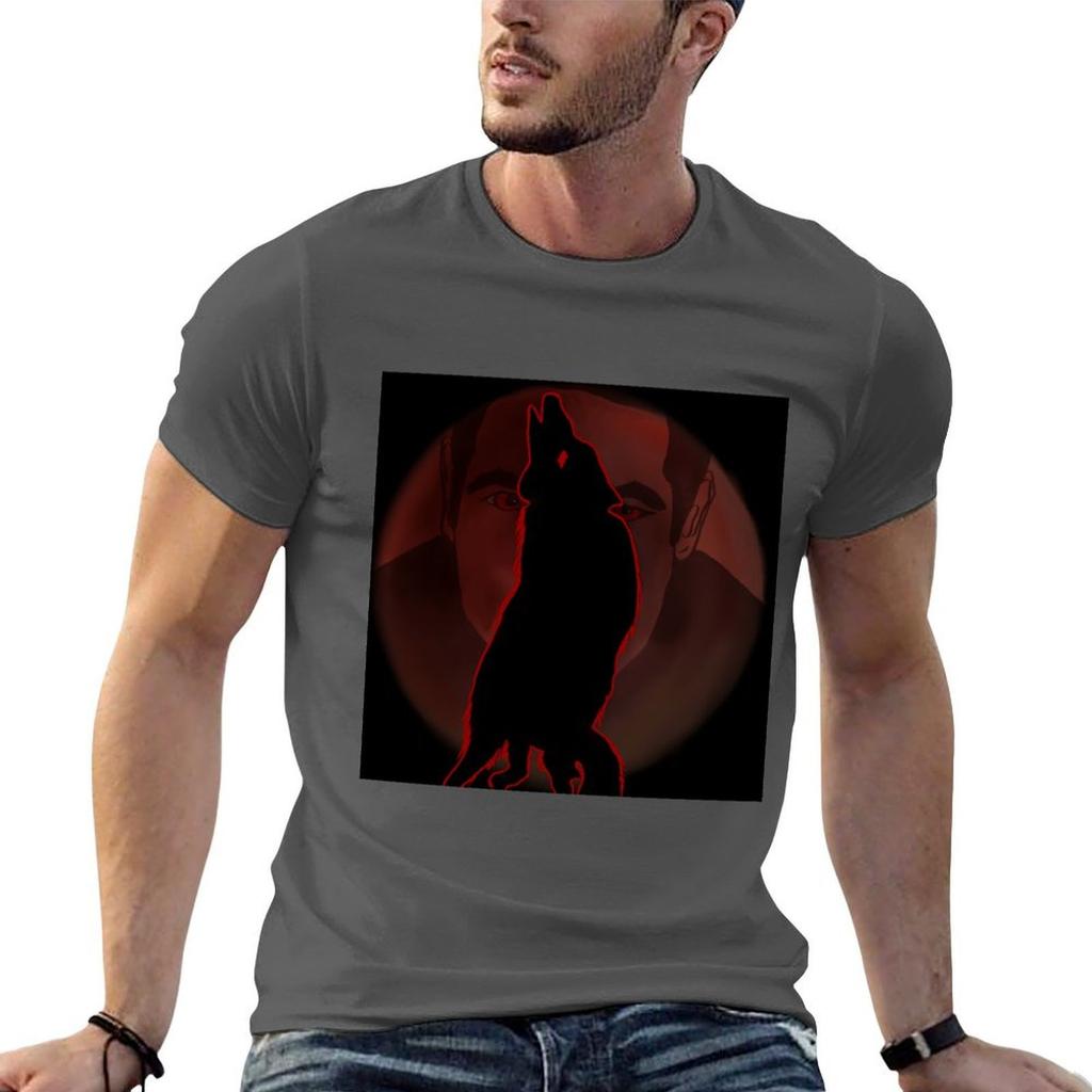 Dracula Blood Moon Wolf (Claes Bang) TShirt Stylish Graphic Short Sleeve Top