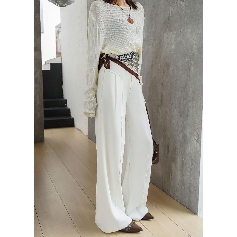 

Черный костюм широкие брюки осень новый драпировка свободный высокая талия прямой коричневый кофе повседневные брюки дети XXL