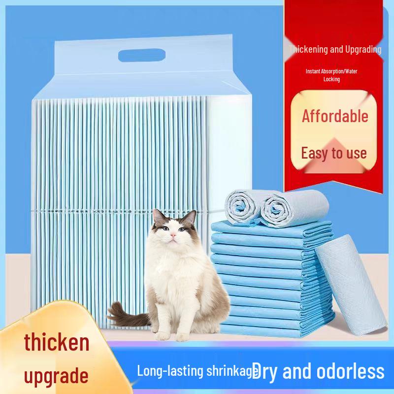 Super Absorbent Bamboo Charcoal Pet Training Pads - Thick, Deodorizing, Leak-Proof for Dog Incontinence
