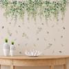 Green Plants Vines Wall Stickers Living Room Sofa Background Decoration Decals Bedroom Beautify Home Decor Self-adhesive Mural