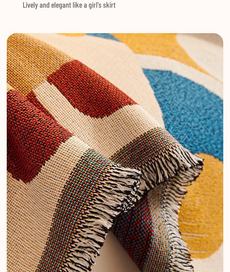 Happy Snacks Stain-Resistant Non-Slip Sofa Cover Blanket