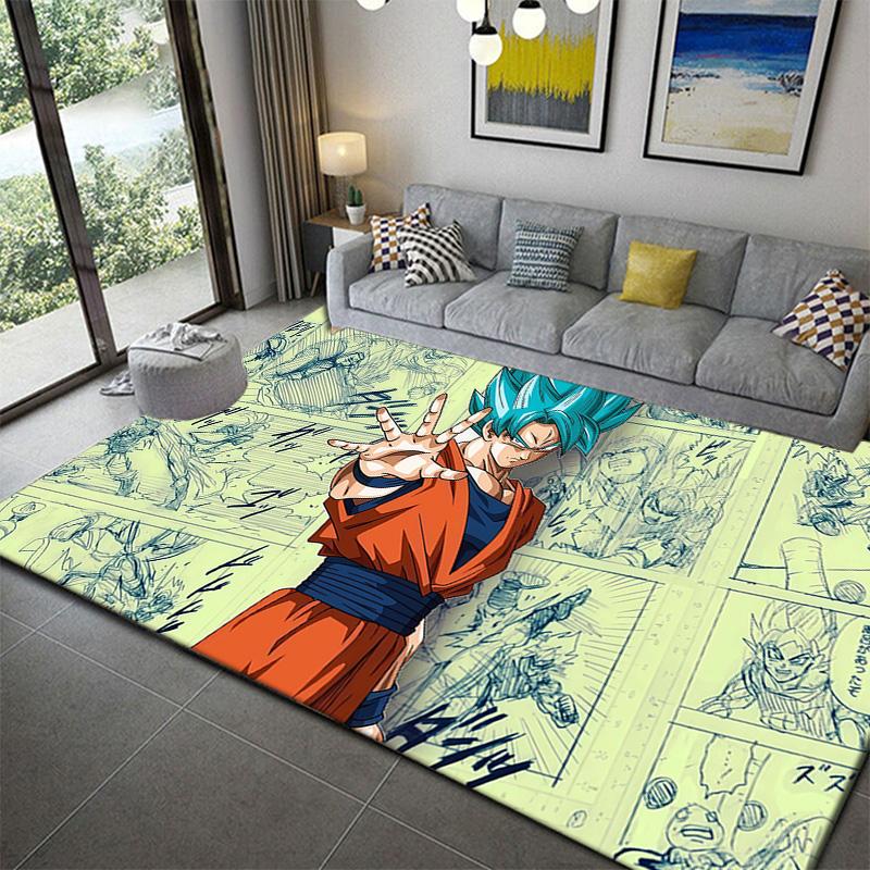 Dragon Ball Japanese Pop Culture Area Ruganime soft washable cartoon floor carpet 60x90cm