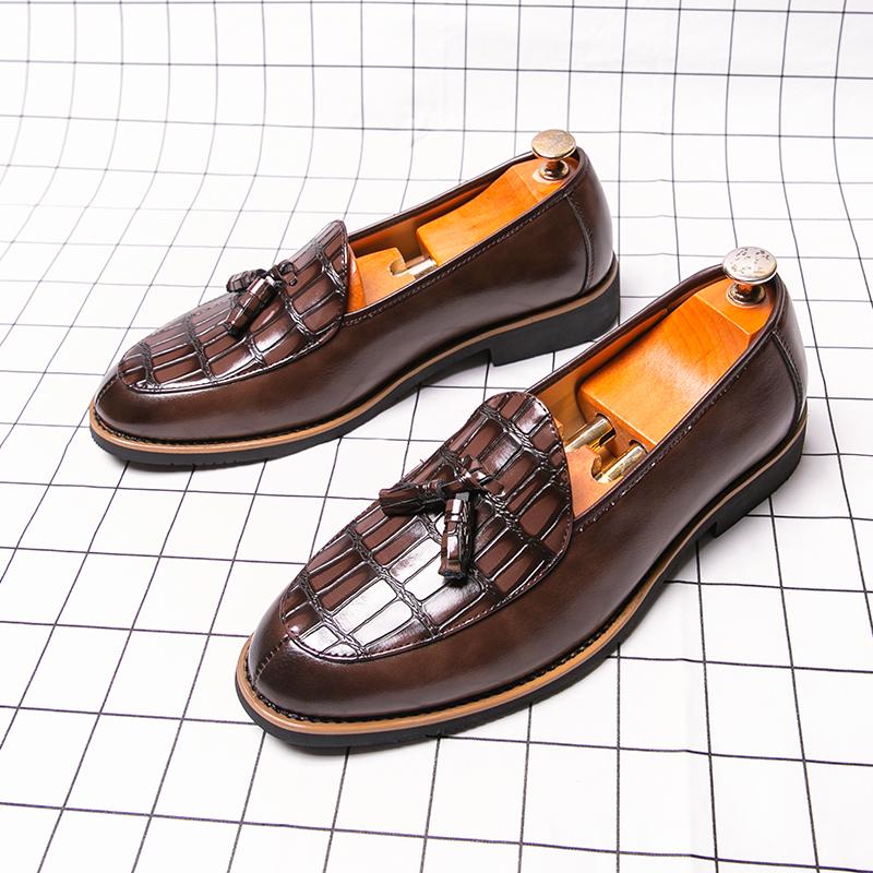 Big Size 47 48 Luxry Men Loafers Shoes Slip On Moccasins Man Party Dress Shoes Wedding Flats Formal Tassel Casual Green Shoes