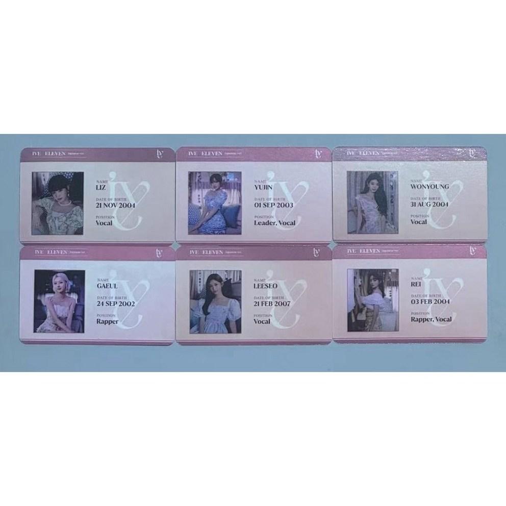 [Eve Fotokarte Welt] Eve Eleven Album ID Fotokarten Set von 12 Koreanischen und Japanischen Fotokarten