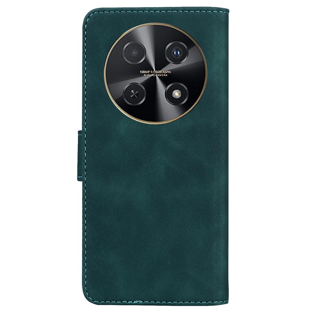 For Huawei nova 12i 4G Leather Case Solid Color Wallet Phone Cover