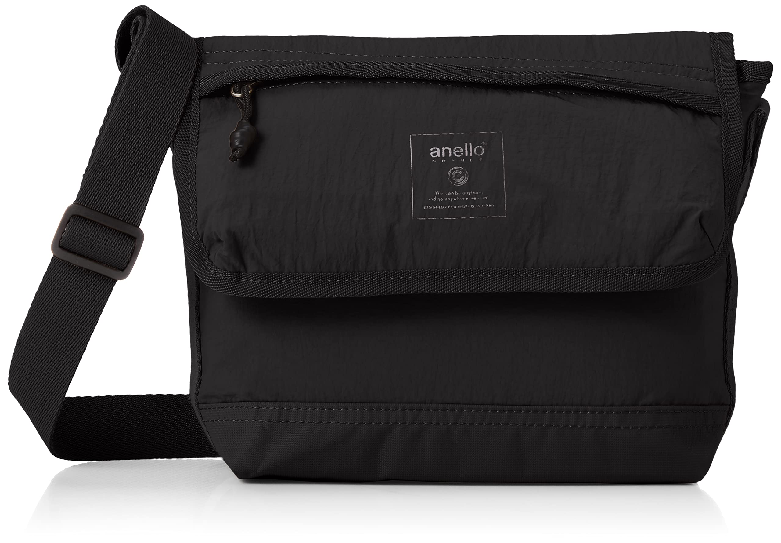 

anello GRANDE KIGARU Shoulder Bag, A5 Size, Lightweight and Multi-Storage, GTM0492, Black, Free Size