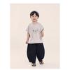Boys Young Kids Loose Solid Casual Summer Cropped Pants
