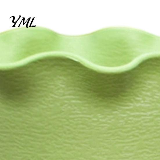 Functional Plant Containers for Study Large Flower Pots with Drainage Holes And Tray Saucers, Ruffled Edge Planter Anti-slip Indoor Outdoor