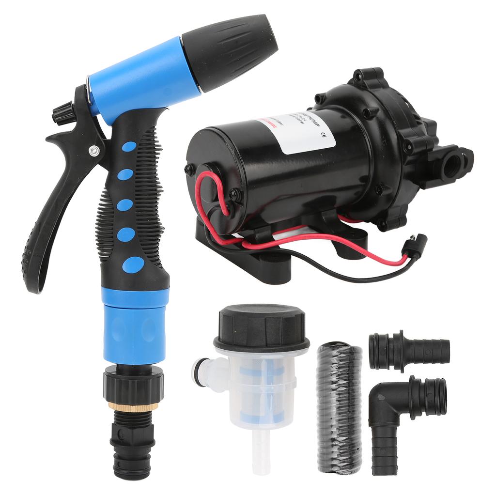 24V Washdown Pump Kit 5.0GPM 70PSI 137.8ft Head Deck Wash Pump for RV Marine Boat Yacht