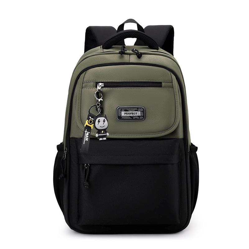 Schoolbag American Campus Student Schoolbag Men and Women Trendy Cool Large Capacity Travel Bag High School Backpack Niche Backpack
