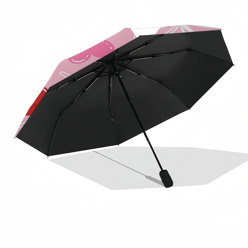 1pc Heart Lollipop Pattern Umbrella with Plastic Handle,Suitable for All Seasons Home Travel Outdoor Umbrellaptys31028