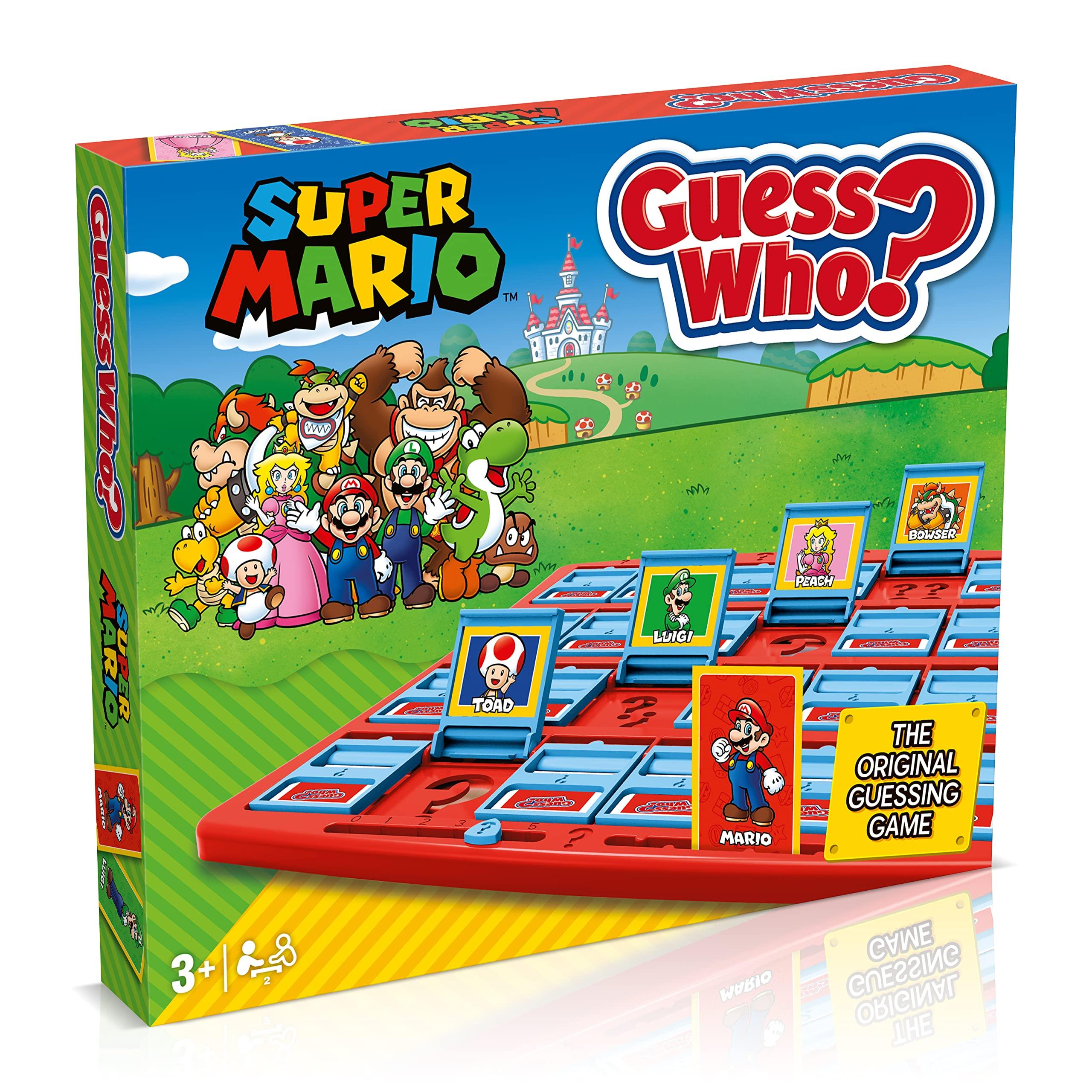 

Winning Moves Super Mario Guess Board Play with Classic Nintendo Characters Including and Donkey Ages 6 and Who Game, Mario, Luigi, Peach, Bowser,