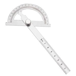 Stainless Steel Protractor 0-180 Degree Inclinometer Protractor Goniometer Angle Finder Measuring Device Ruler
