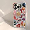 Heart-Shaped Stars Crab Fish Floral Patterns Phone Case For iPhone 16 Pro Max 15 14 13 12 11 XS X XR 16E 7 8 Plus SE 2020 Cover