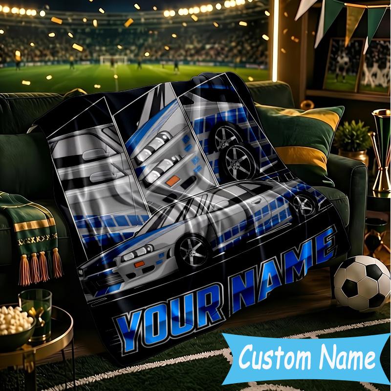 Custom Personalized Blanket Skyline GT-R Soft Throw Blanket, Suitable for Family and Friends, Sofa Blanket,Home Decor Christmas gift