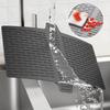 Silicone Sink Saddle Mat Protector Kitchen Bathroom Divider Mat Flexible Odorless Dishwasher Safe Non-slip Sink Divider Mat