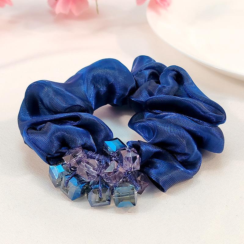 Eugen Yarn Large Intestine Hair Band, Actress Premium Sense Hair Rope, Disc Hair, Ball Head Jewelry, Head Flower Headdress.