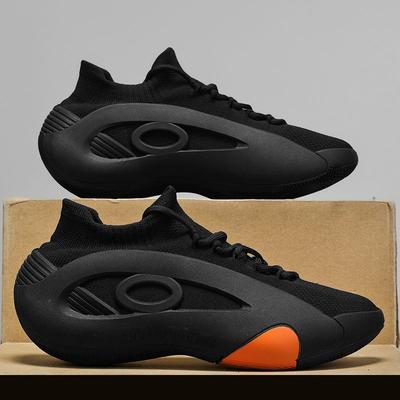 Summer Breathable Mesh Men's Shoes Heightening Anti-slip 2025 New Work Basketball Shoes Sports Casual Socks Shoes Large Size