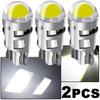 2Pcs T10 COB Led DC 12V Signal Lamp Car Bulb W5W 194 168 Reading Interior Lamps Clearance Backup Reverse Fog Lights Ultra Bright