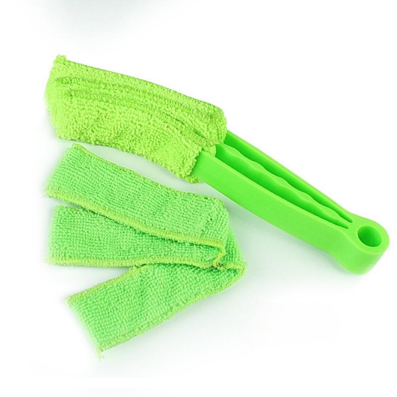 Βούρτσα καθαρισμού για περσίδες παραθύρων με 3 λεπίδες εύκολης καθαριότητας, αφαιρούμενη, πλενόμενη βούρτσα καθαρισμού από μικροΐνες, ιδανική για την αφαίρεση σκόνης και βρωμιάς στο σπίτι