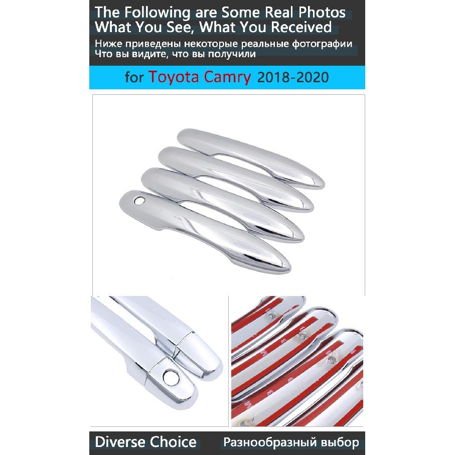 Chrome Handles Cover Trim for Toyota Camry Daihatsu Altis XV70 70 2018   Car Accessories Stickers Auto Styling