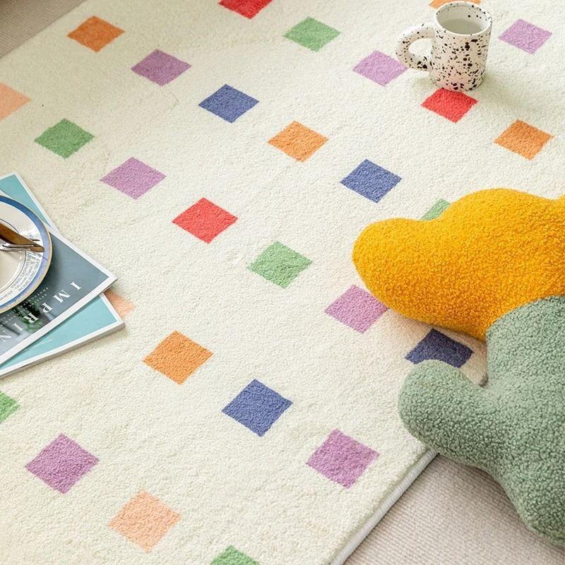 Nordic Style Simple Carpet Living Room Decor Sofa Table Lounge Absorbent Bathroom and Entrance Door Rug Decor Non-slip Floor Mat