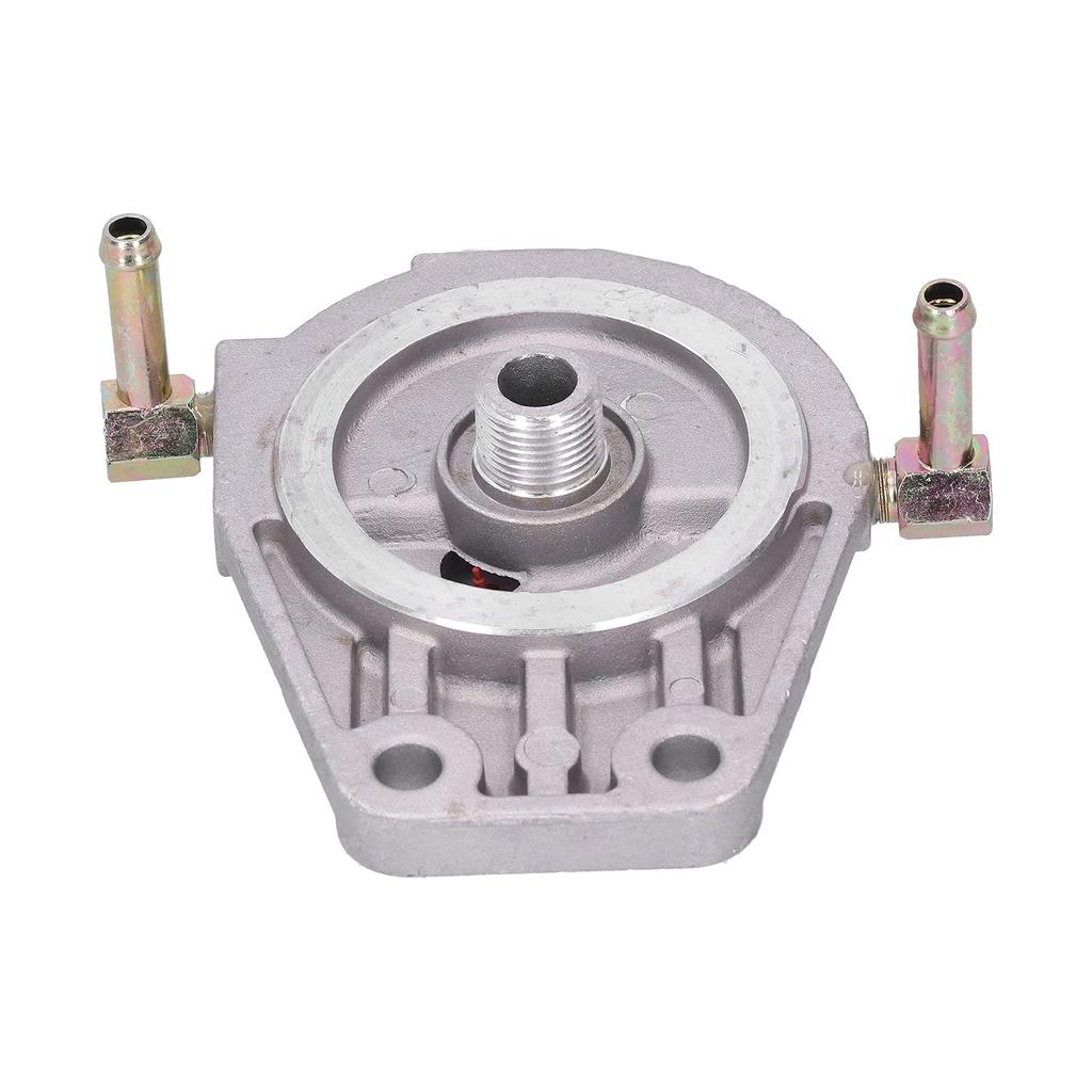 Diesel Fuel Filter Primer Pump, KIMISS 16401‑VC10D Aluminum Alloy Fuel Filter Base Diesel Fuel