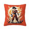 Egendefinerte Luksuriøse DBZ Dragon Ball Goku Putetrekk 45x45cm Mykt Tegneserie Putevar for Sofa Bil Firkantet Putetrekk