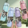 1PC Stray Cat Simple Portrait Print 750ml Color Plastic Sports Water Bottle Leakproof Flip Straw Lid Suitable for Sports Office Home Use