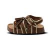 2025 summer new retro versatile Korean version casual thick-soled muffin bottom 5cm outer wear one-word sandals women