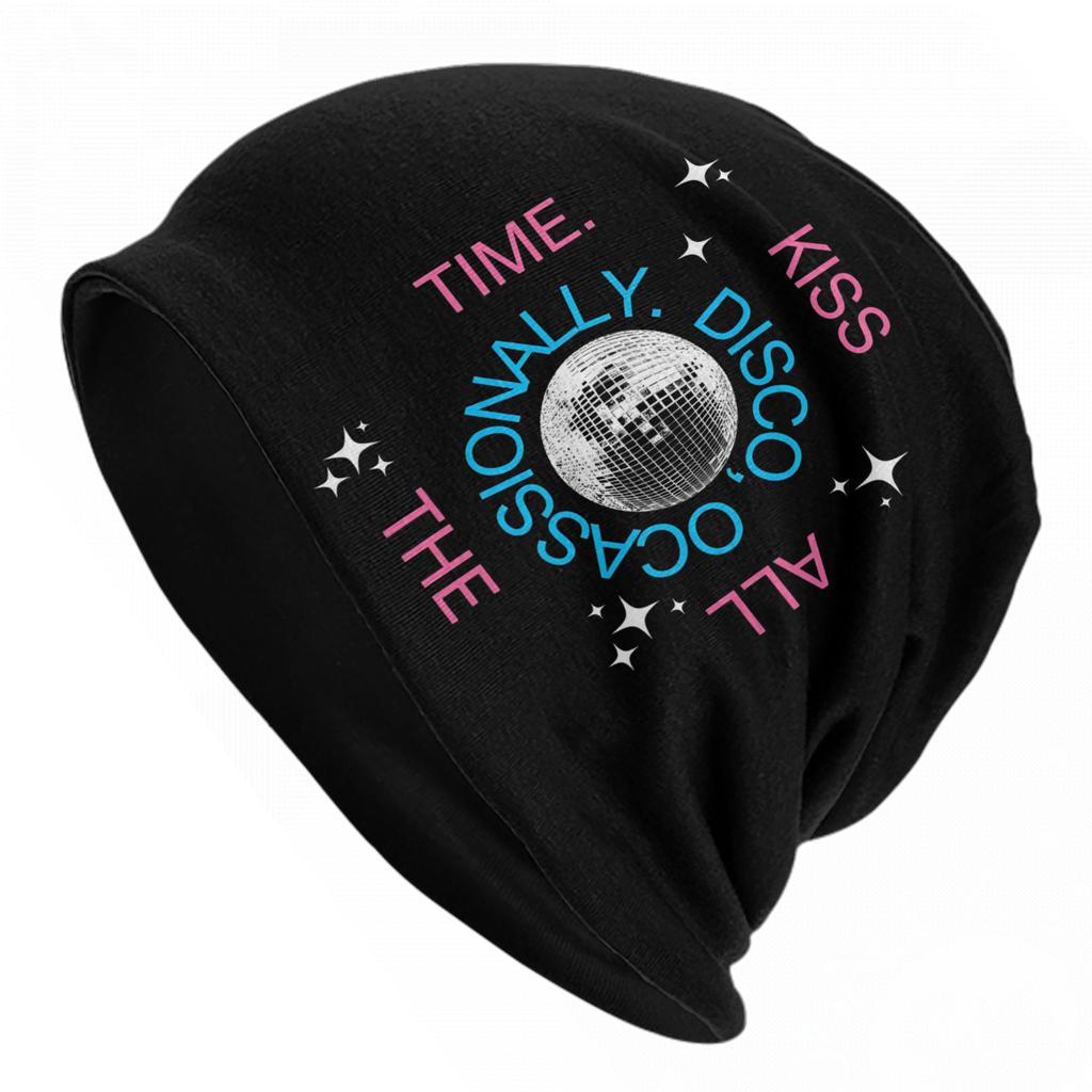 Kiss All The Time  New Album Caps Harrys Music Styles Unisex Women Skullies Beanies Hats Summer Warm Multifunction Bonnet Hat