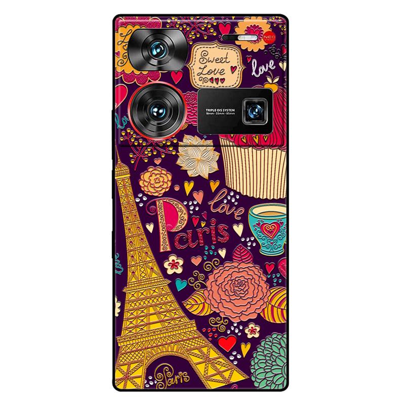 For ZTE Nubia Z60 Ultra 5G Case Silicon Fashion Space Wolf TPU Painted Coque Funda for Nubia Z60Ultra 5G NX721J Cover Protective