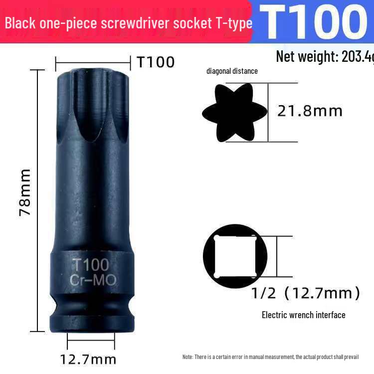 12-Punkt Torx Sechskant-Steckschlüsselsatz für pneumatische und elektrische Schlagschrauber – Schraubendreherbits für die Autoreparatur