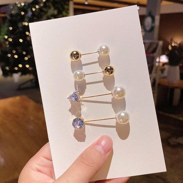 Pin Brooch Set Big Beads Stylish Stylish Clothing Brooches Pearl Lapel Pin Sweater Dress Pin Brooch Pins Badge Women Buckle AccessoriesFashion Jewelry