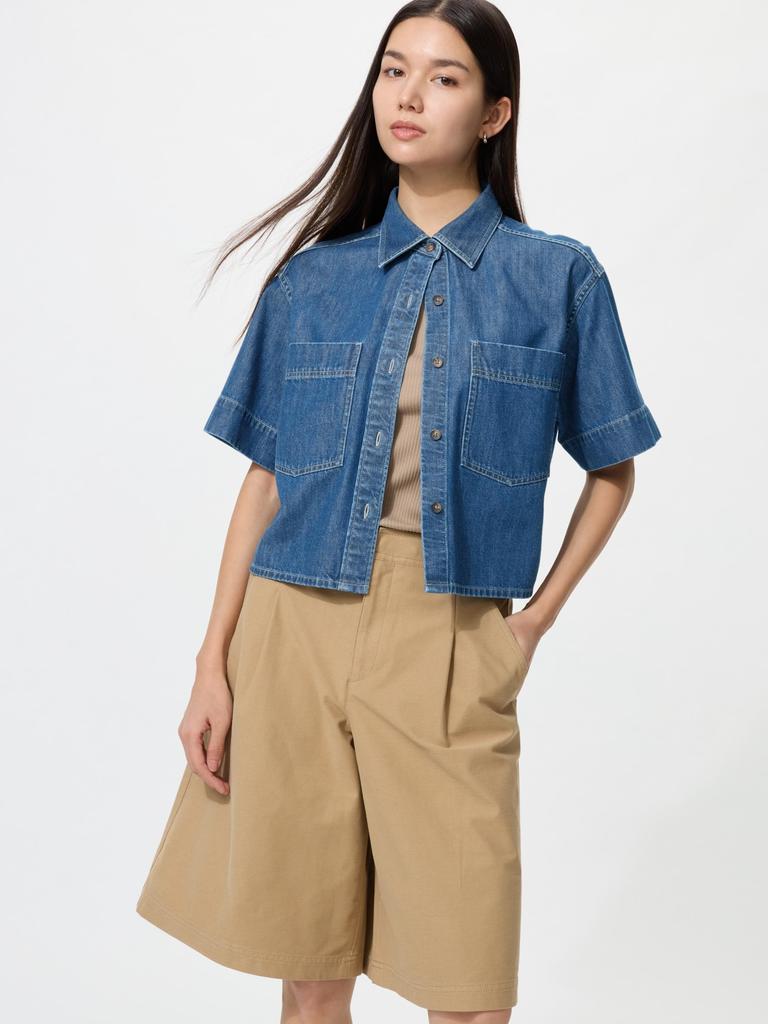 Uniqlo Denim Boxy Shirt  Part 5 
