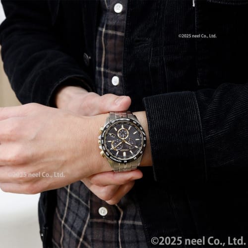 Citizen Men's Watch, Light-Powered Eco-Drive, Radio-Controlled, Waterproof, HINODE Collection Limited Edition, Gold, Black, Silver, CB5879-53E