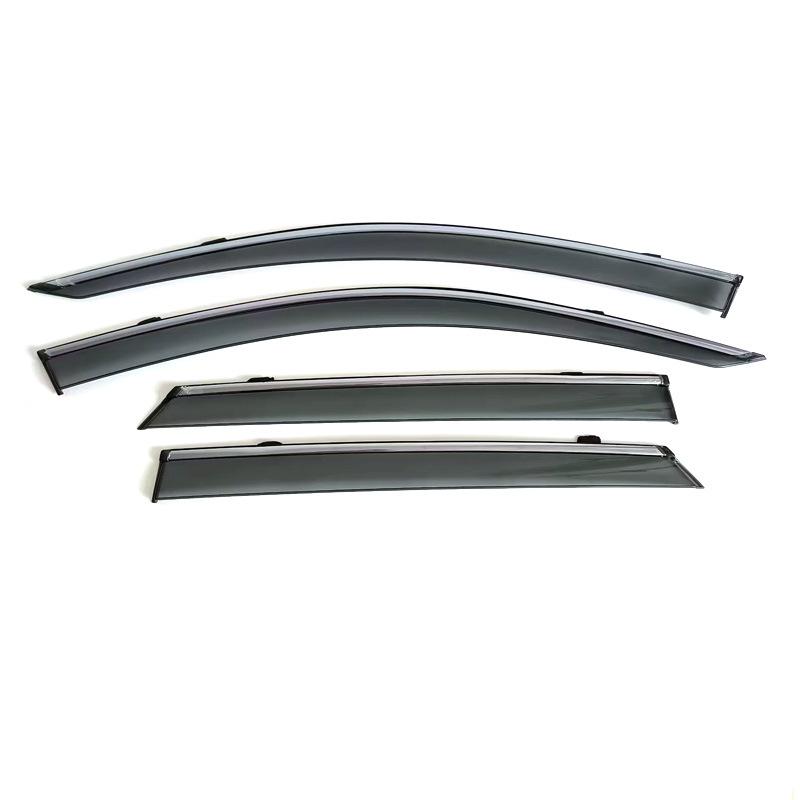 1 set Compatible with Volkswagen T-Roc 2018-2024 Rain Visors Molded Thickened Window Rain Deflectors Rain Guards Modification Ac