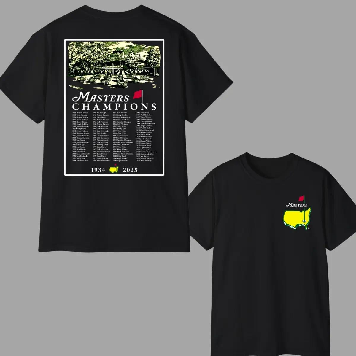 2025 Masters Tournament Augusta 91 Years Shirt, Golf Tournament T-shirt L