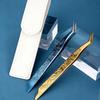 Anti-static Curved Stickers Tweezers High Precision Eyelash Curler  Extensions Grafting