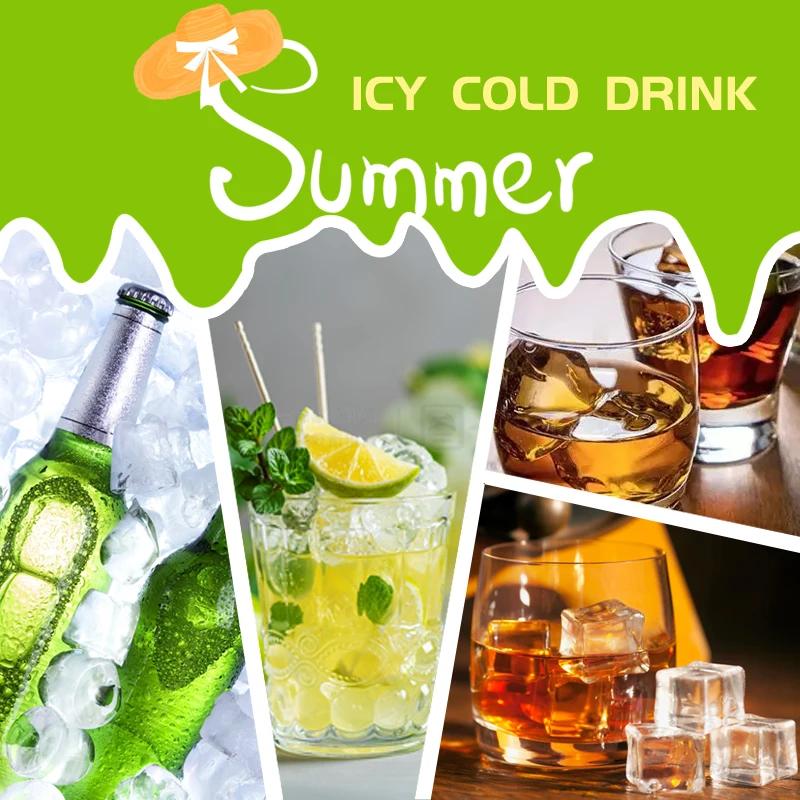 Creative Honeycomb Ice Cube Tray Reusable Silicone Ice Mold Ice Cube Maker BPA Free Ice Mould with Removable Lids