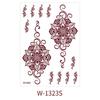 Red Mehndi Stickers Henna Tattoo Stickers Water Transfer Decals Red Henna Tattoo Decals  Girls